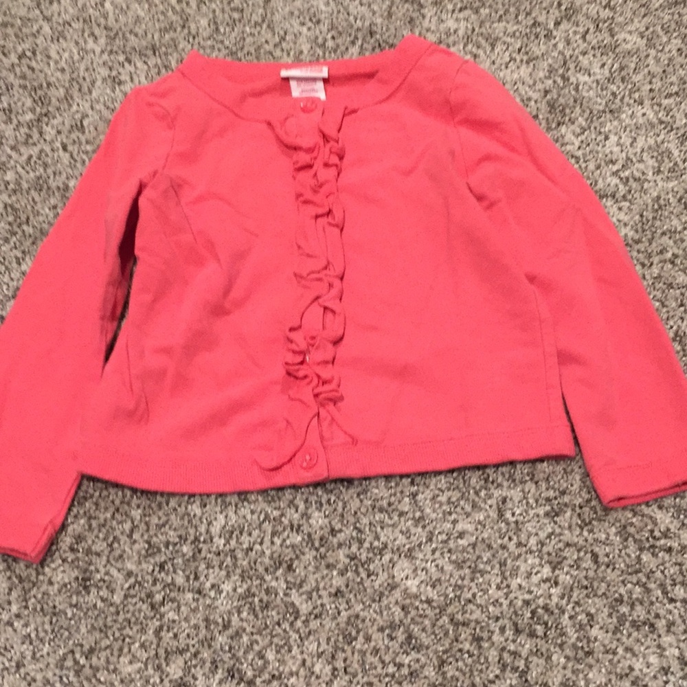 Girls peach long sleeve shirt.